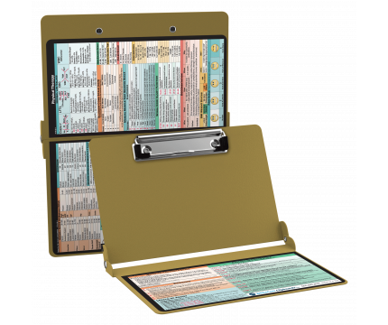 WhiteCoat Clipboard® - Tactical Brown Physical Therapy Edition